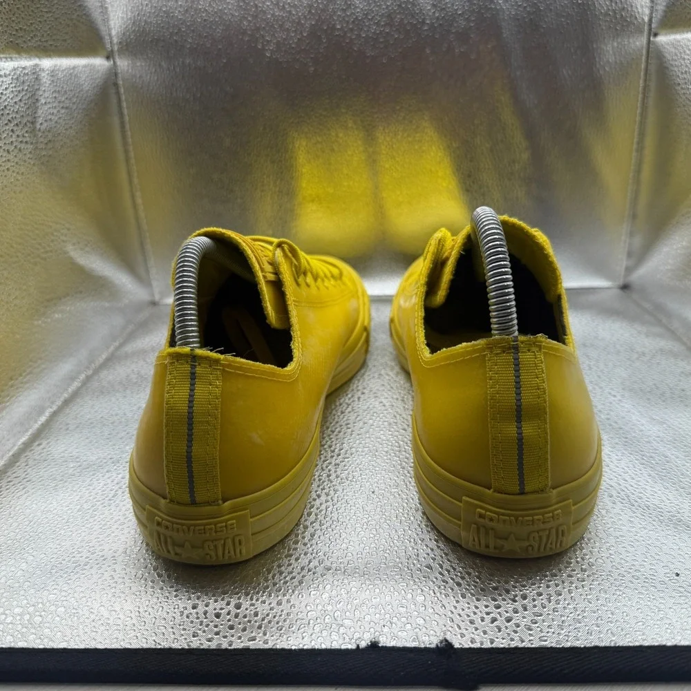 Size 9M/11W Converse Chuck Taylor All Star Low Yellow Mens Sneakers 153806C - Picture 8 of 10